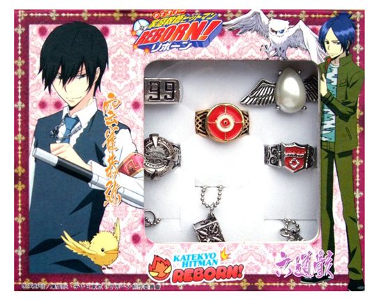 Kit 10 Anéis Katekyo Hitman Reborn!